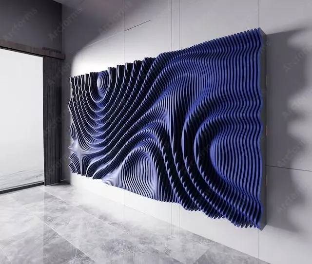 Fine Flute parametric wall design